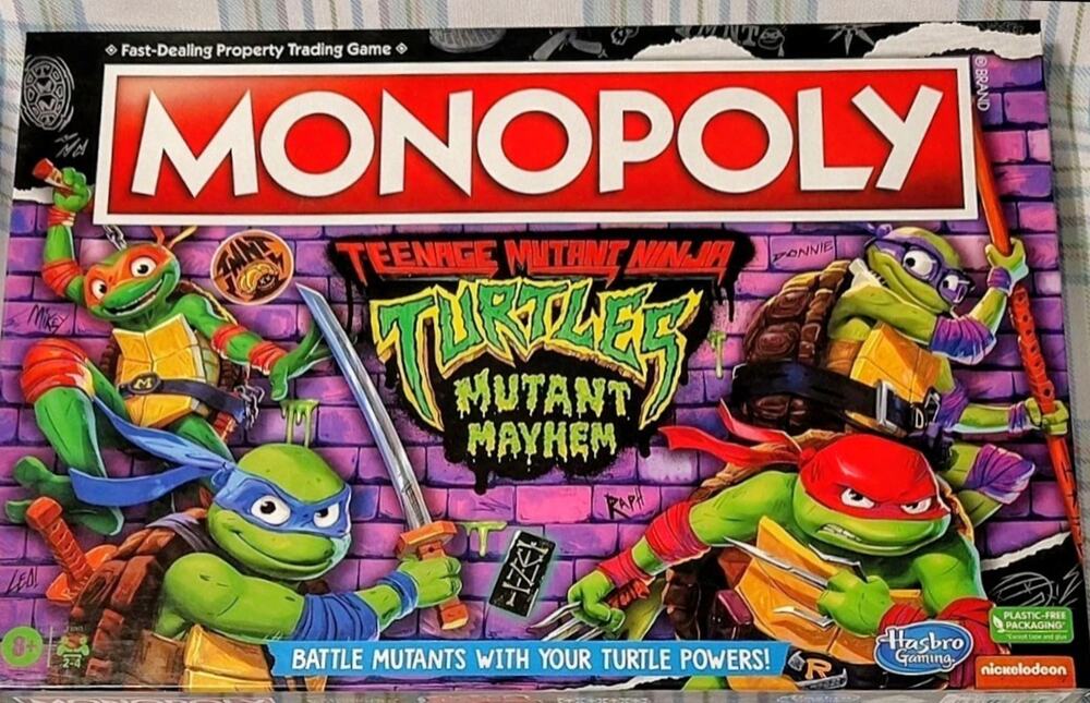 NIB TMNT Monopoly: Mutant Mayhem Edition Board Game